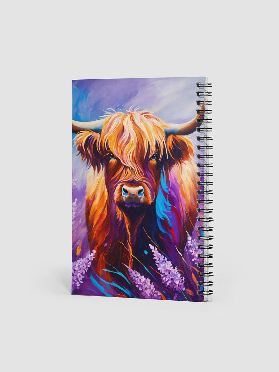Lavender Field Highland Cow Notebook product image (3)