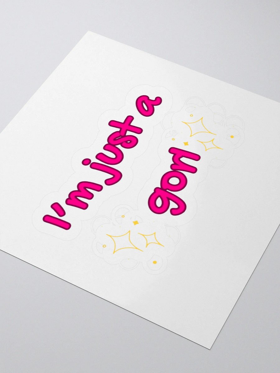 Just a gorl Sticker product image (3)