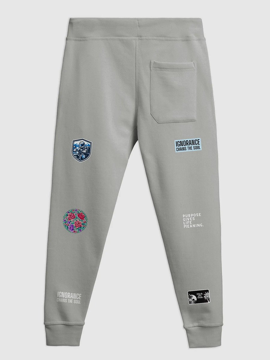 Cosmic Floral Emblem Joggers | AI design collection of hobby images product image (3)