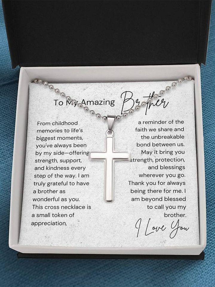 Brother Cross Necklace - Always By My Side product image (1)