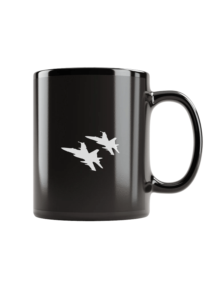 Twin Hornets Logo Mug, Black product image (2)