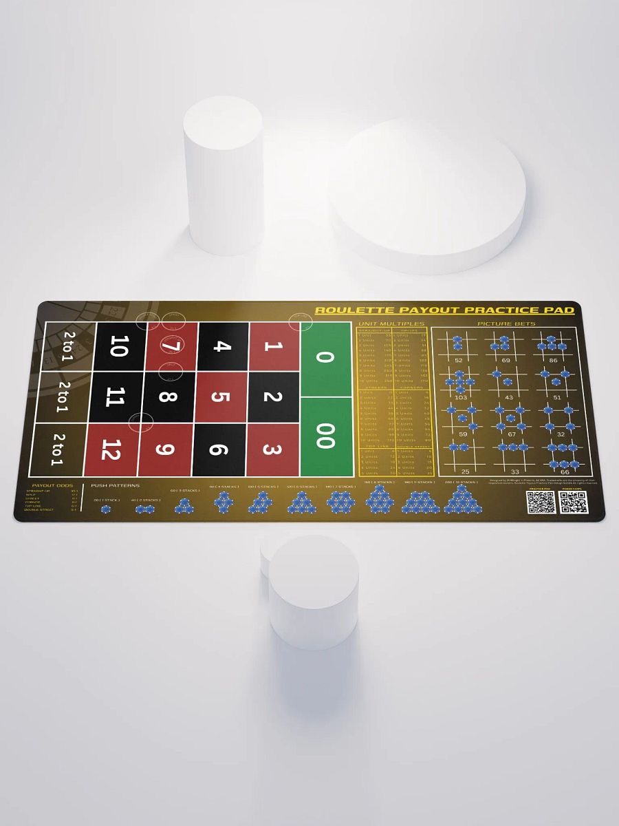 Roulette Payout Practice Pad - Gold Vignette product image (1)
