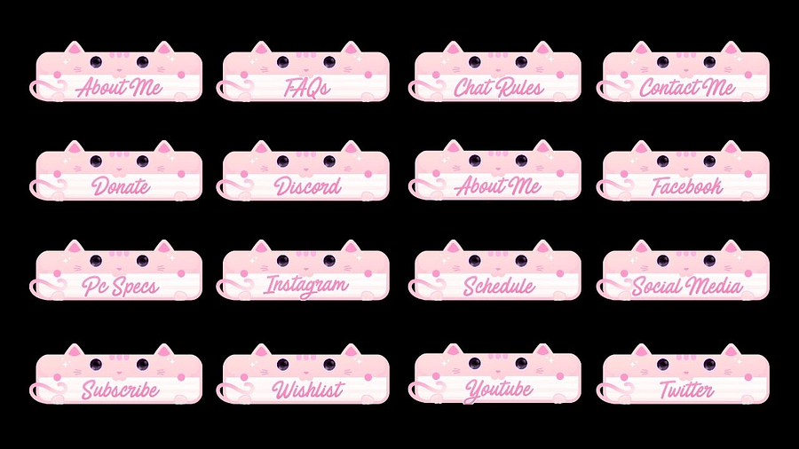 Cute Cat Twitch Panels product image (2)