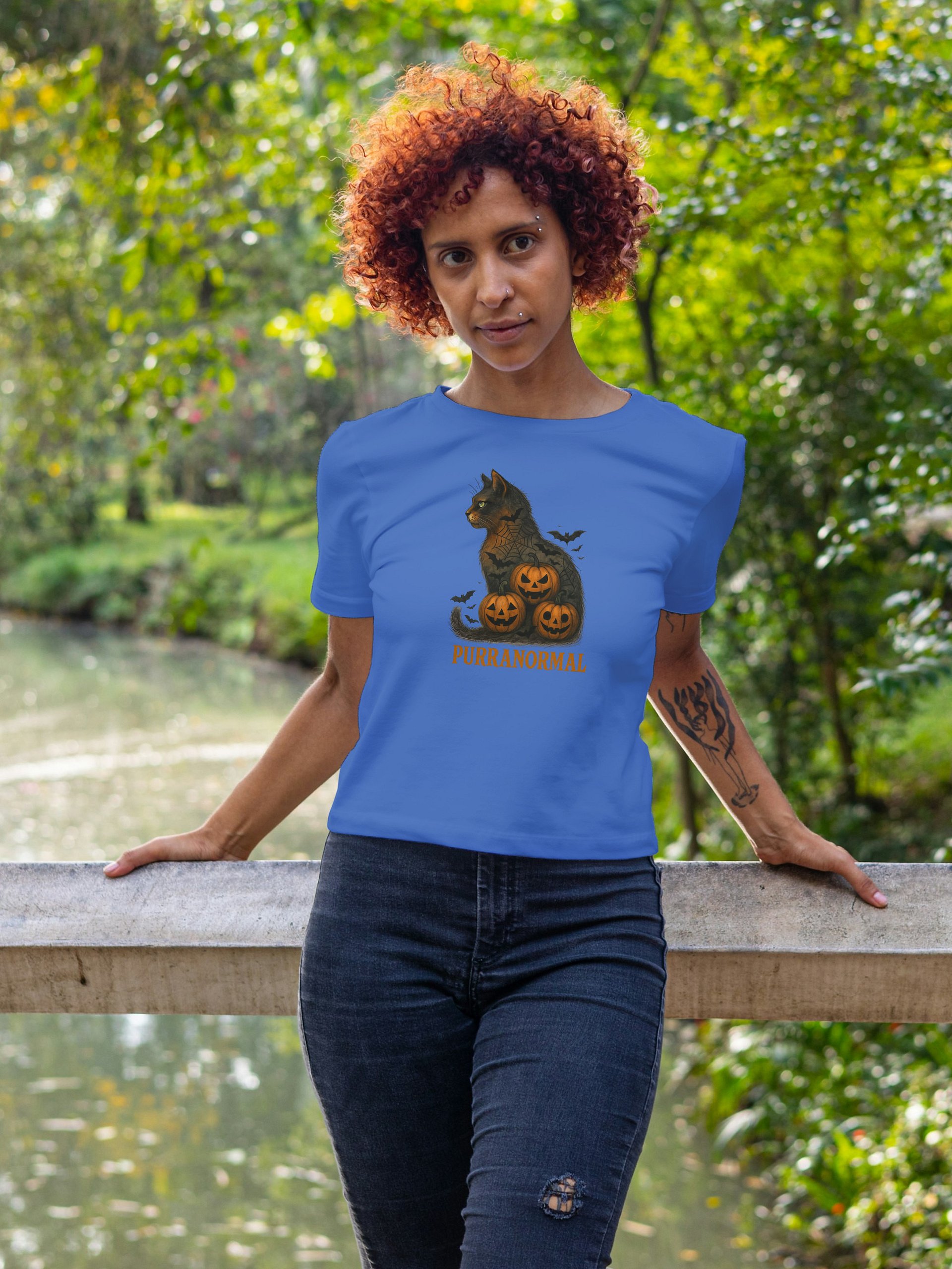 Funny Cat Halloween T-Shirt | Purranormal product image (172)