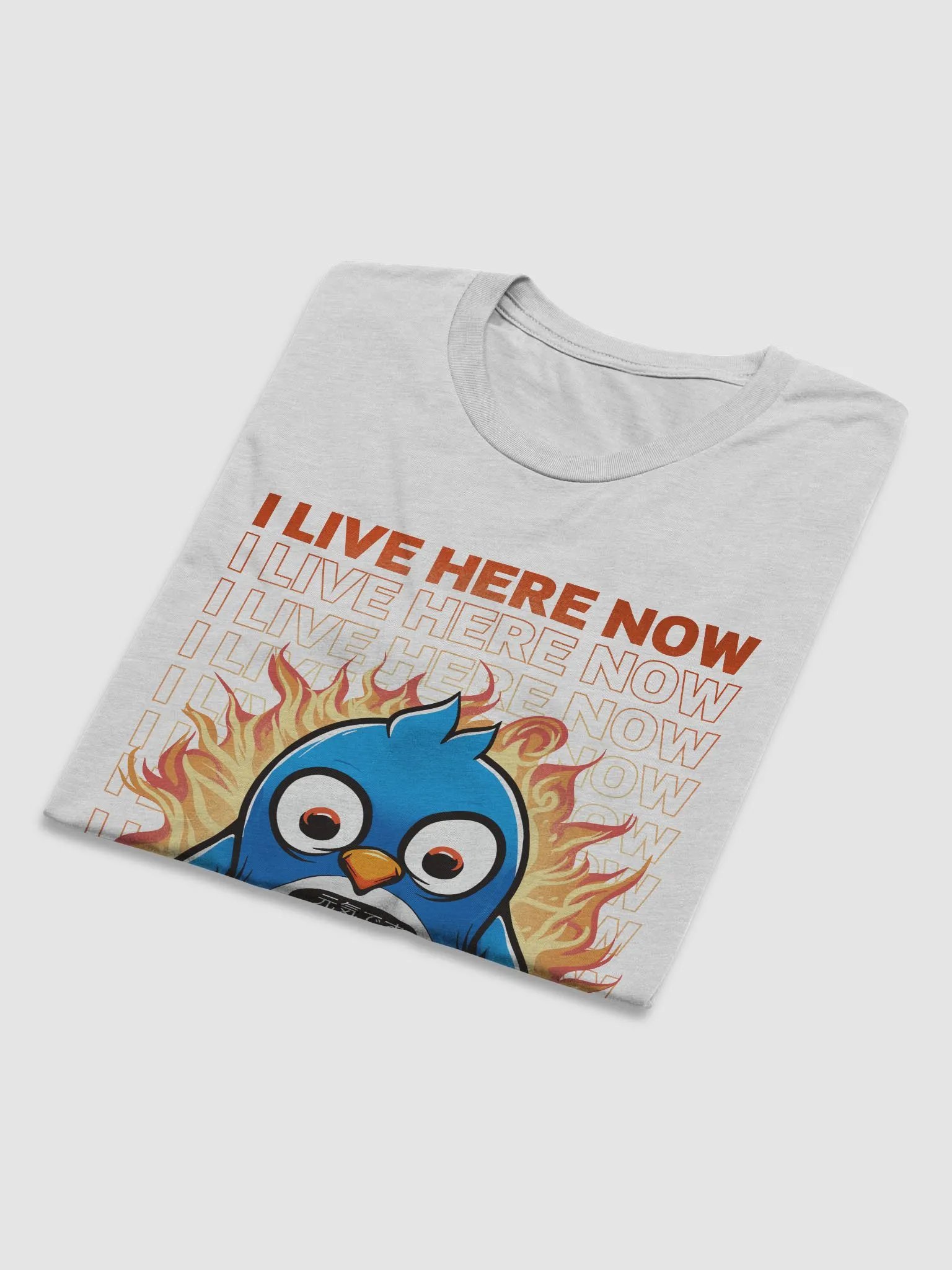 I live here now - genki desu triblend t-shirt product image (6)