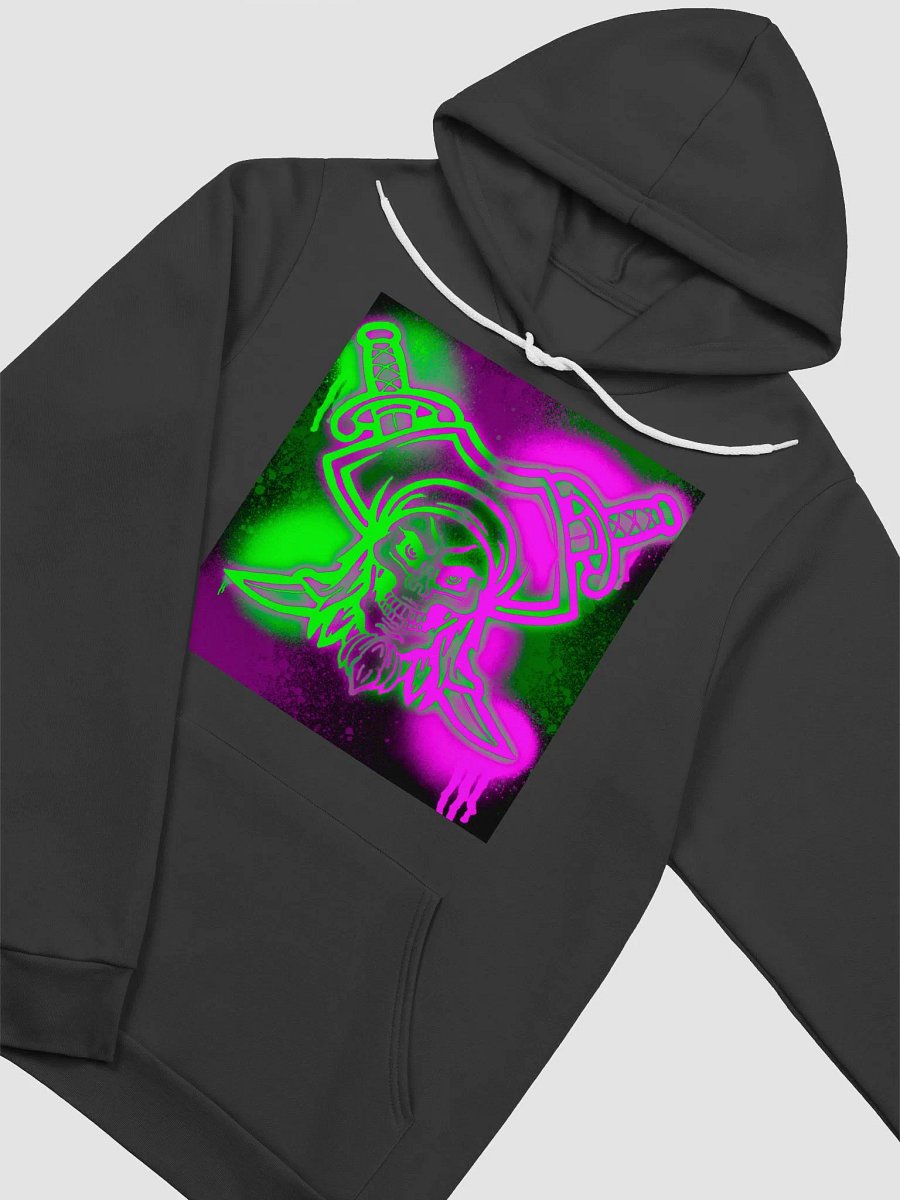 neon rave hoodie with u legend on the arm product image (3)
