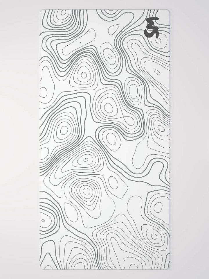 Snow White Topographic Gaming Mouse Pad product image (2)