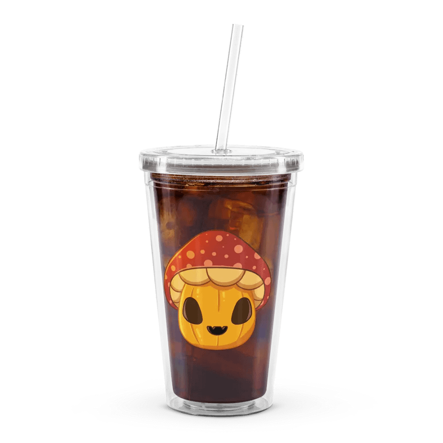 Mushie Pumpkin Plastic Tumbler product image (7)