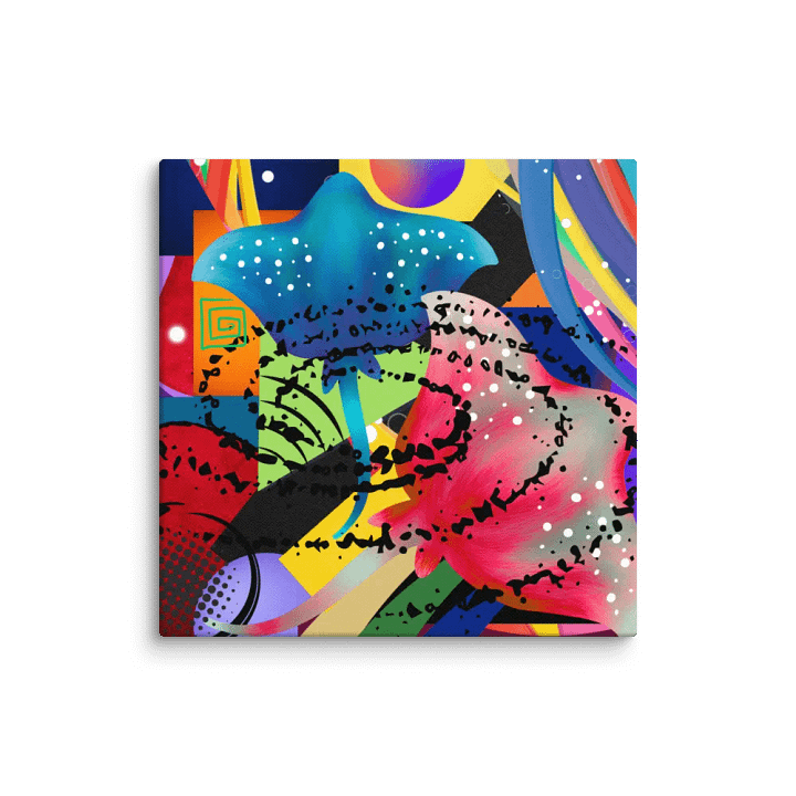 Vibrant Manta Ray Canvas product image (5)