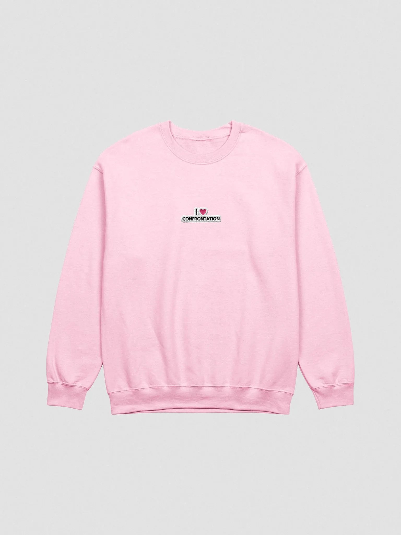 I <3 Confrontation embroidered crewneck (pink bubble design) product image (5)