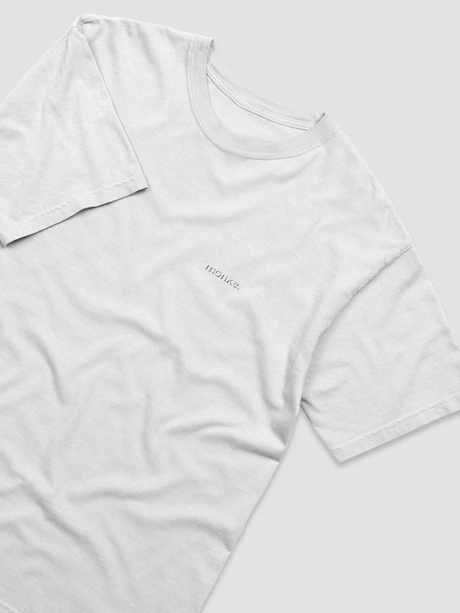 monke. T-Shirt Whiteout (Embroidered) product image (7)