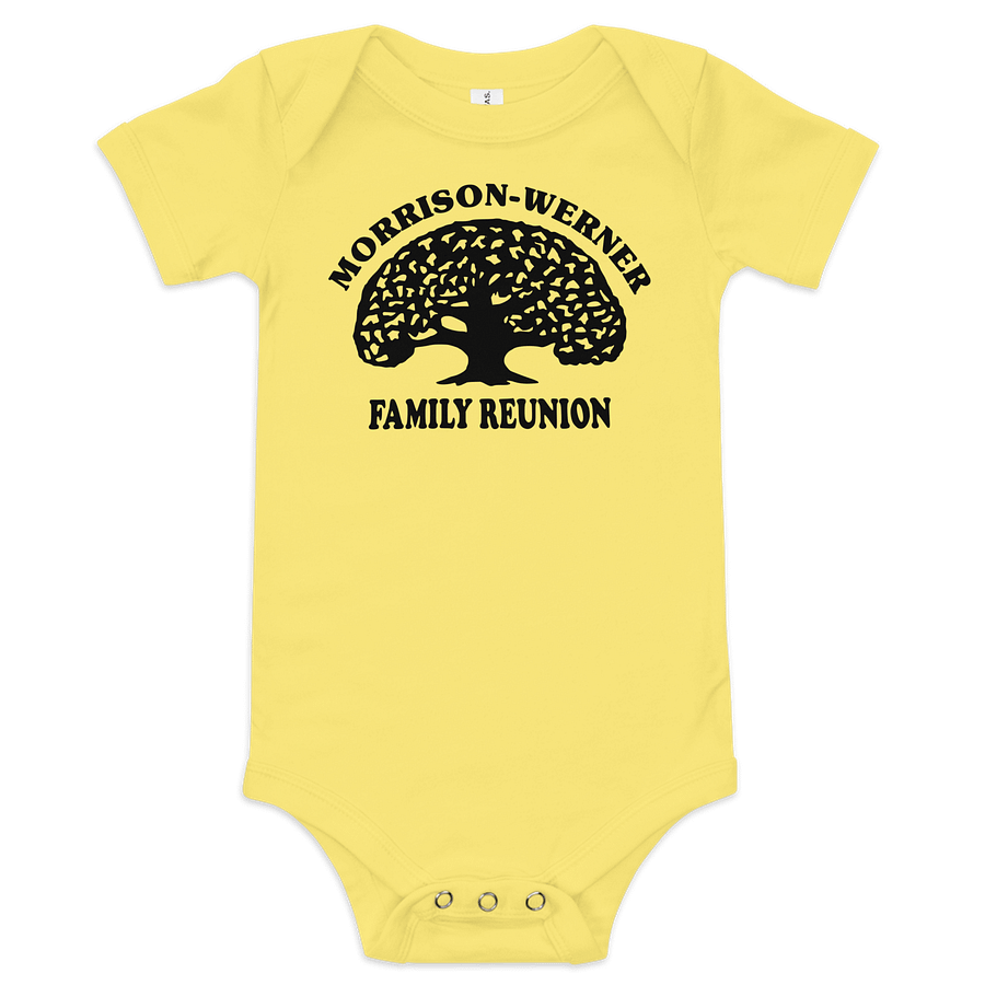 "Morrison-Werner Family Tree" Baby One Piece (Light) product image (1)