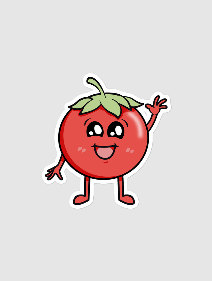 Waving Tomat Sticker product image (1)