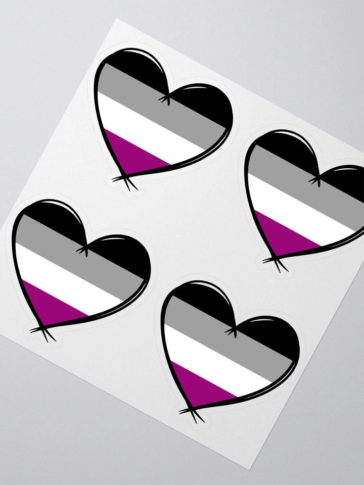 Asexual Pride Stickers product image (2)