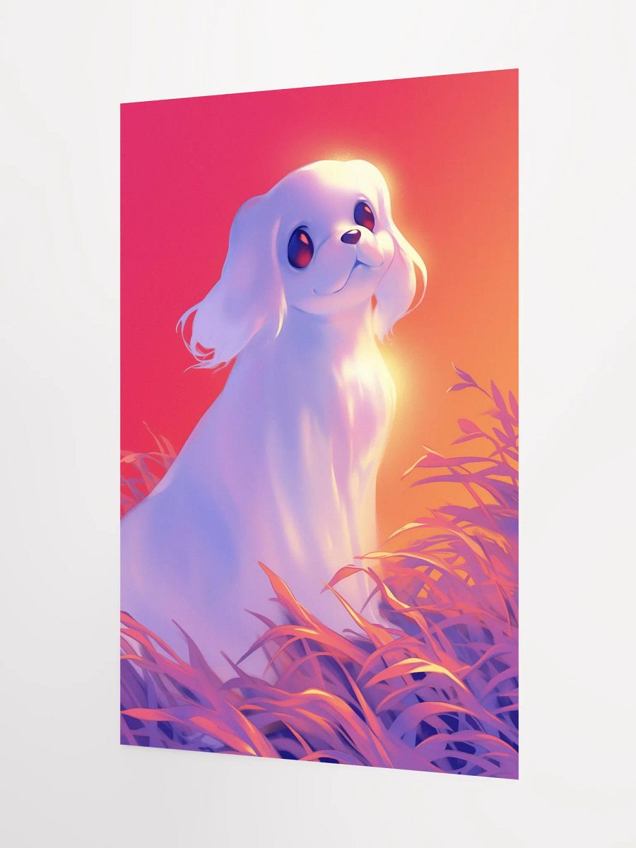 Whimsical Dog Ghost Poster product image (3)