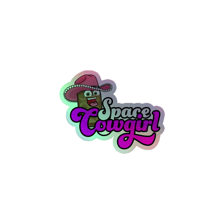 Space Cowgirl Holographic Sticker product image (1)