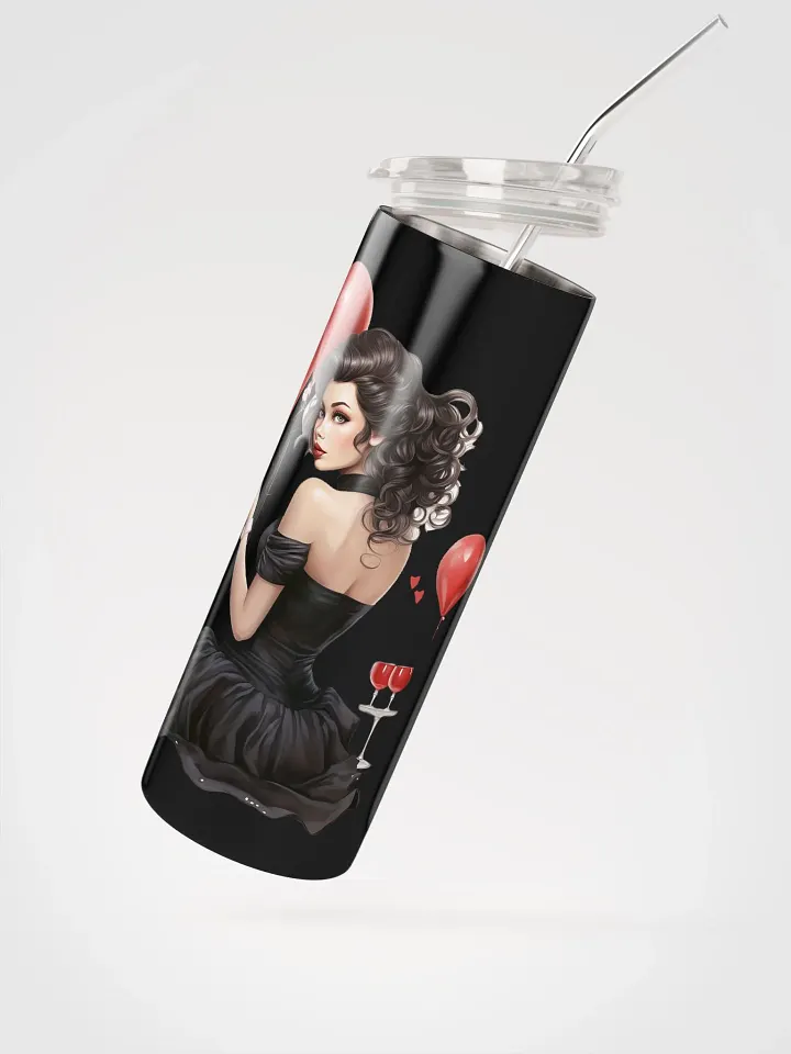 Vintage Valentine Woman Stainless Steel Tumbler: A Timeless Love Gift! product image (2)