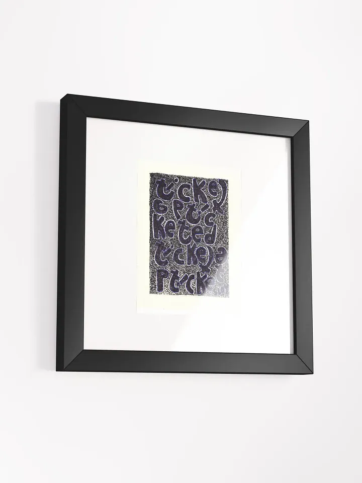 ticketed Panel Card Print Framed product image (1)