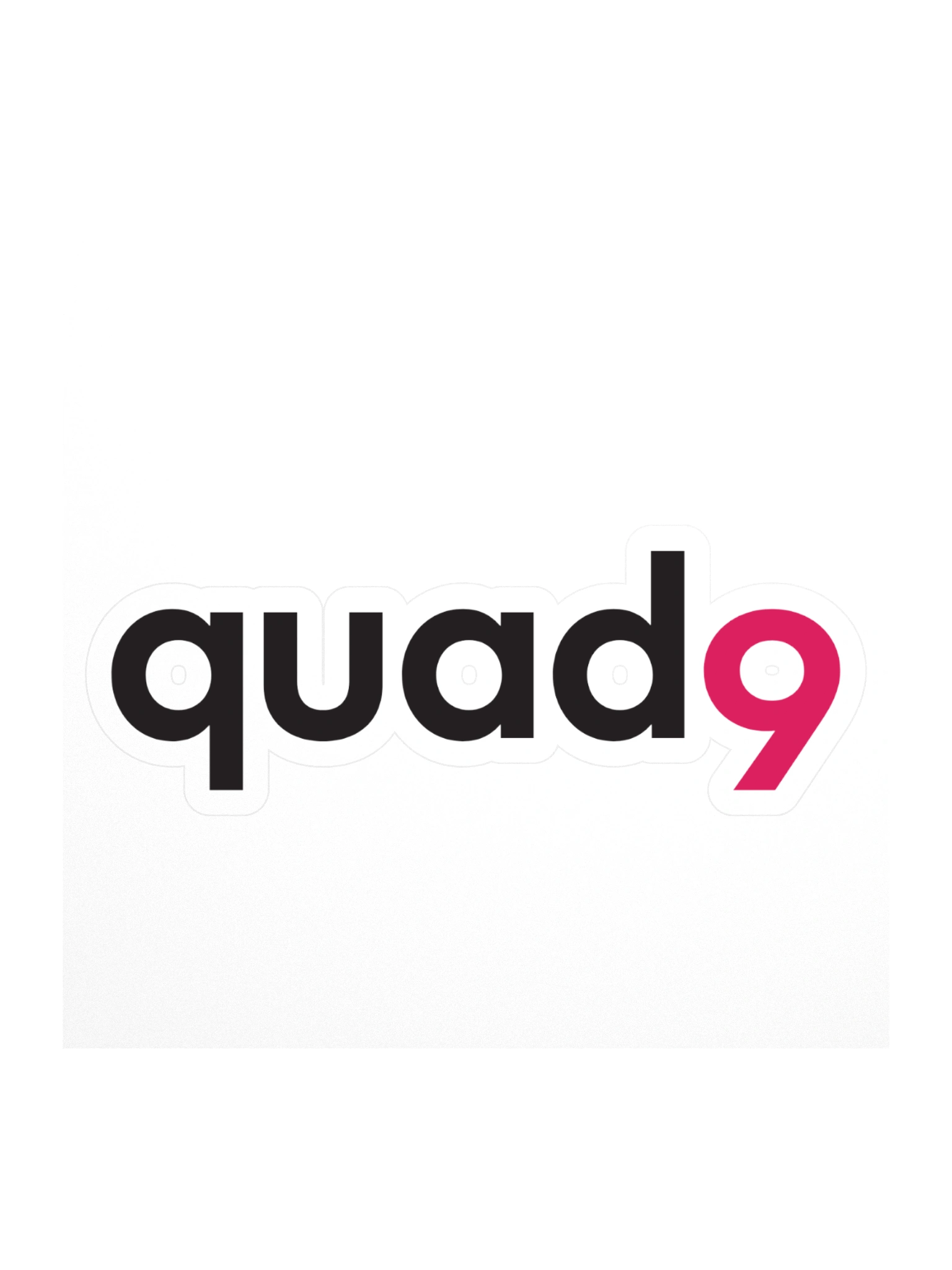 Quad9 Black Logo Sticker product image (1)
