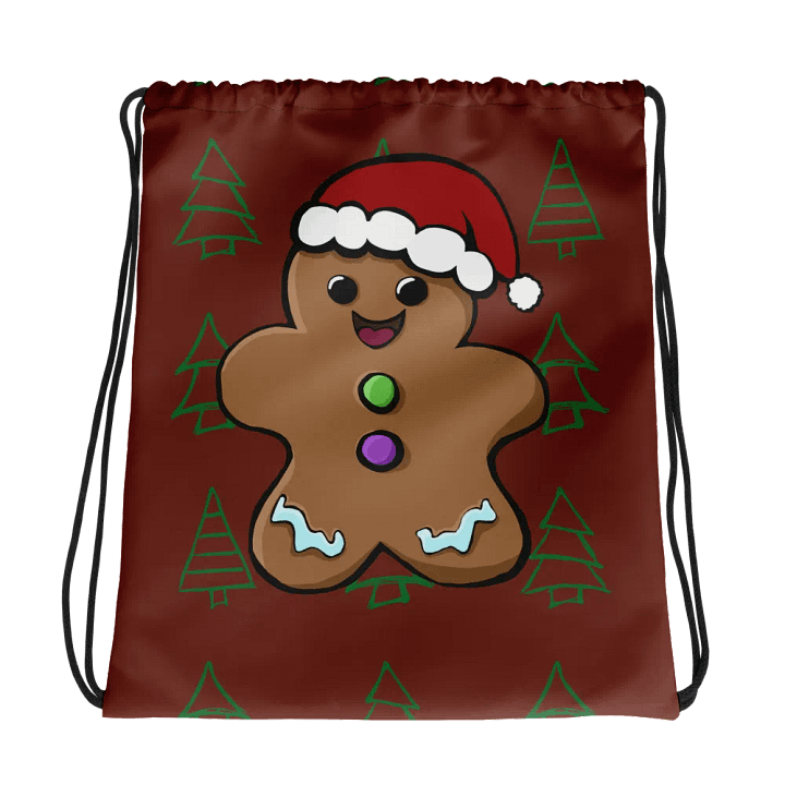 Santa's Sweet Side All-Over Drawstring Bag product image (1)