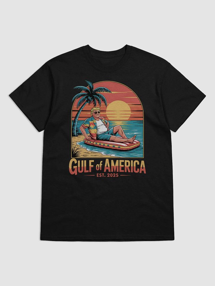 Gulf of America T-Shirt – Retro Trump Beach Design | Est. 2025 product image (2)
