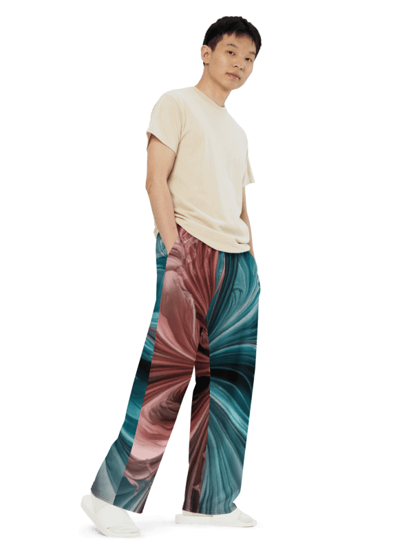 Liquid Color PT, Unisex Wide Leg Pants product image (3)