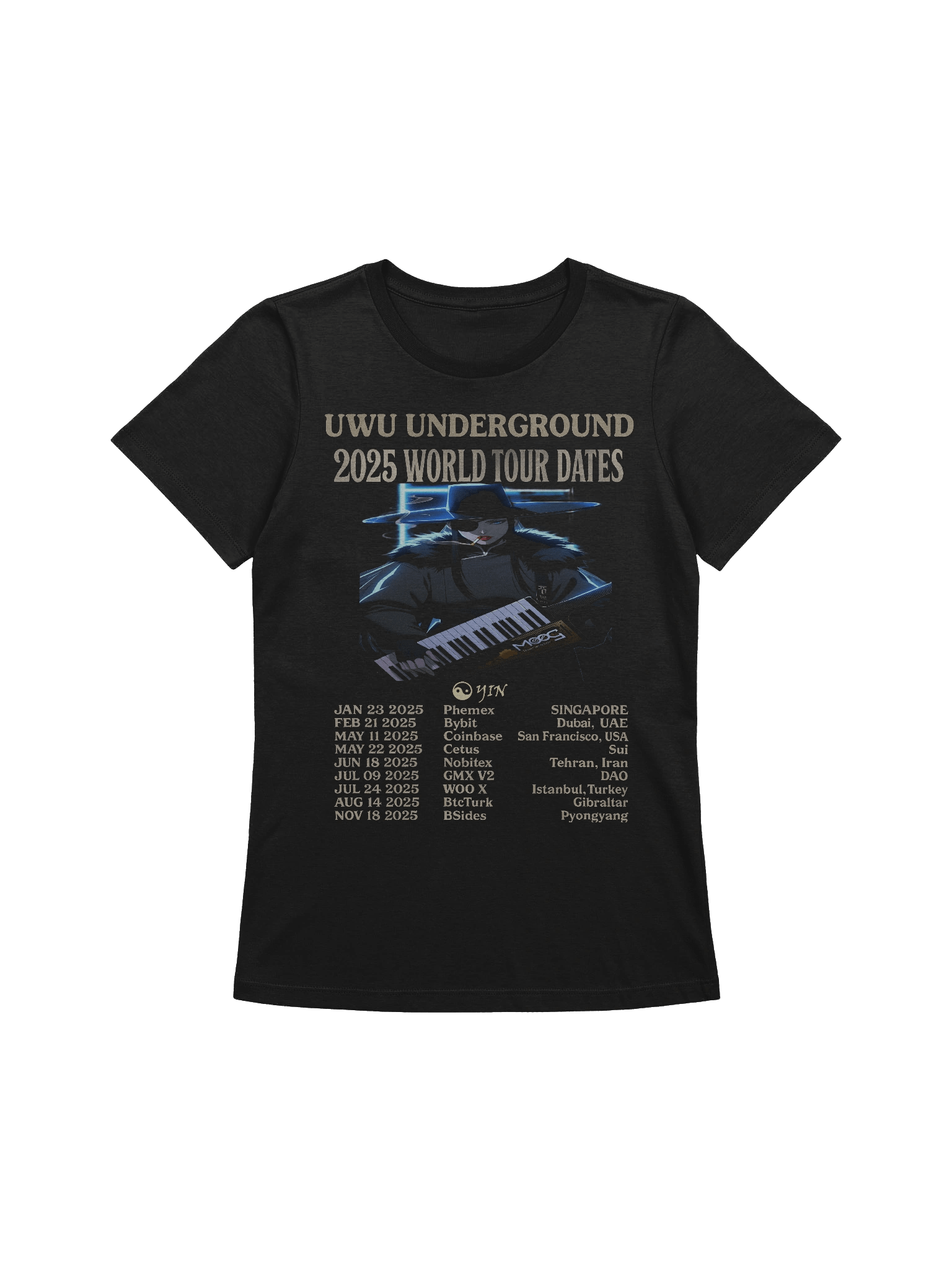 UwU World Tour - Yin - Ltd Edition - 2025 - Fem Supersoft Tour T-shirt product image (1)