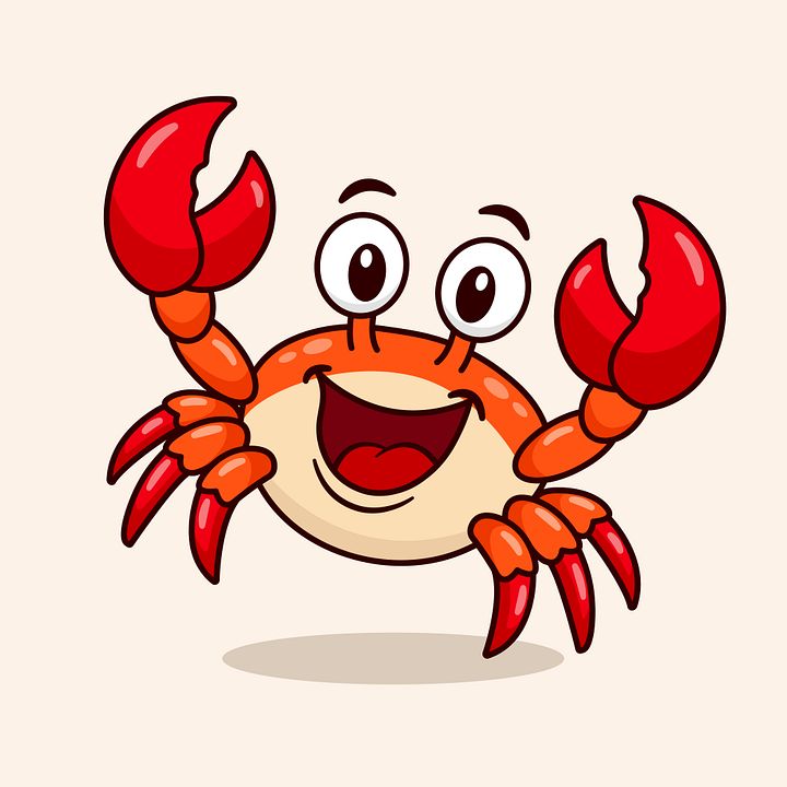 Cute Sea Red Crabs Vector Character product image (1)