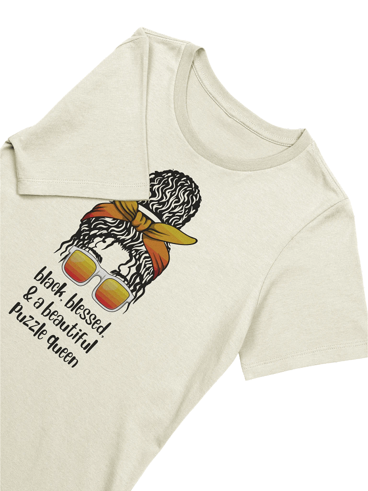 Black, Blessed, & a Beautiful Puzzle Queen Women's Supersoft Relaxed-fit T-Shirt product image (4)