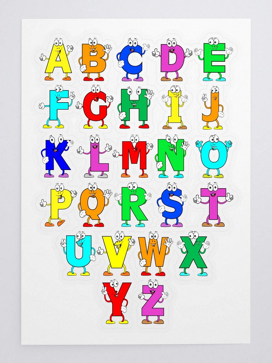 Alphabet Adventure Kiss Cut Sticker Sheet product image (3)