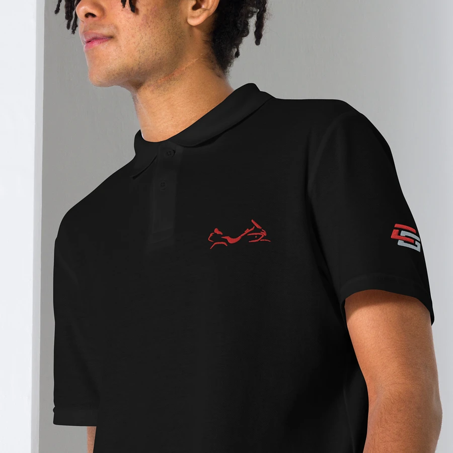 Shadow Wing Polo Shirt Red Embroidery product image (3)