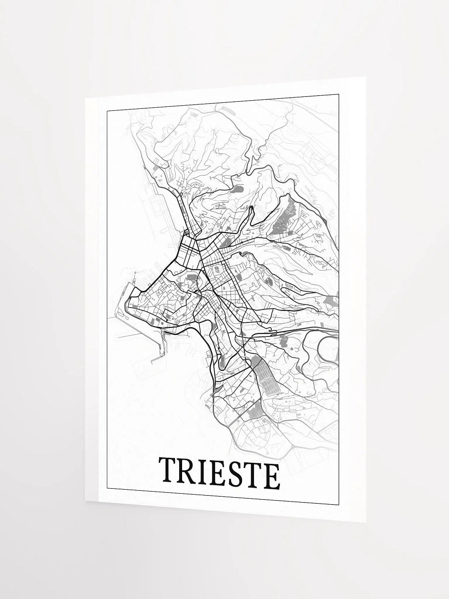Trieste, Italy, city map print product image (6)