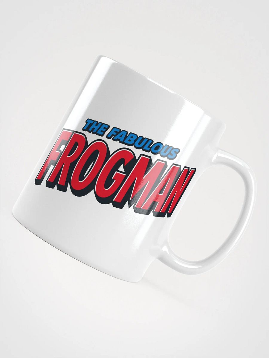 Fabulous Frogman Logo + Meme Face White Mug product image (10)
