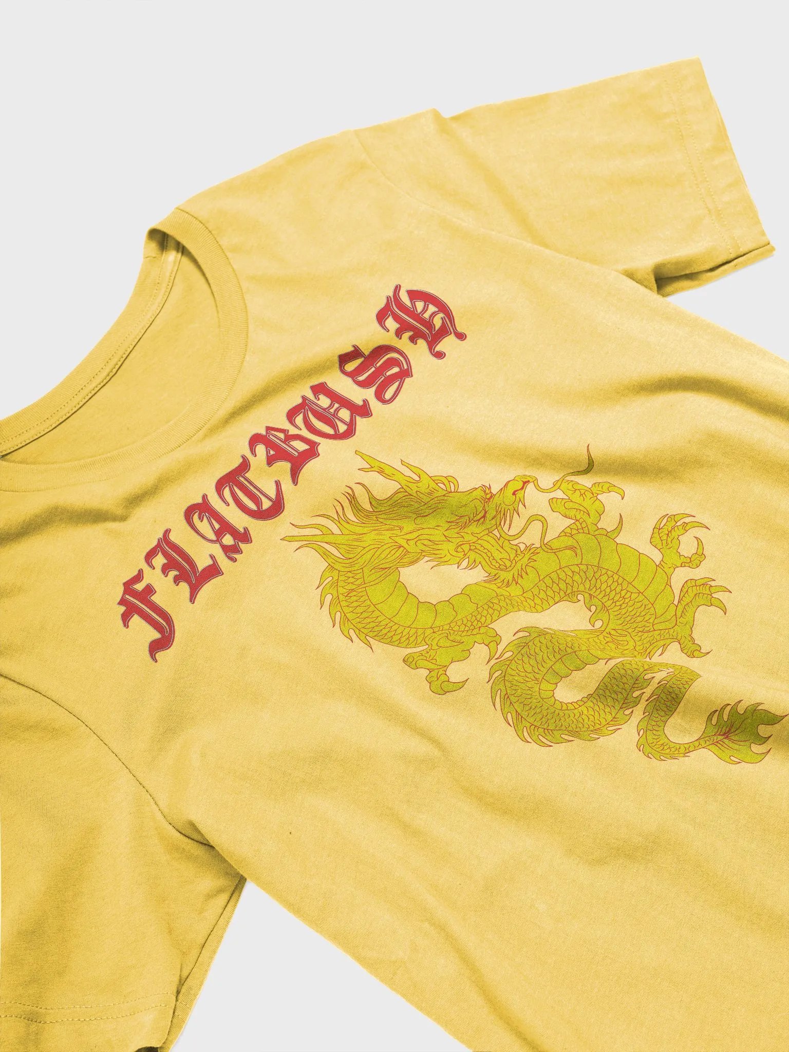 Flatbush Dragon soft tee light yellow product image (3)