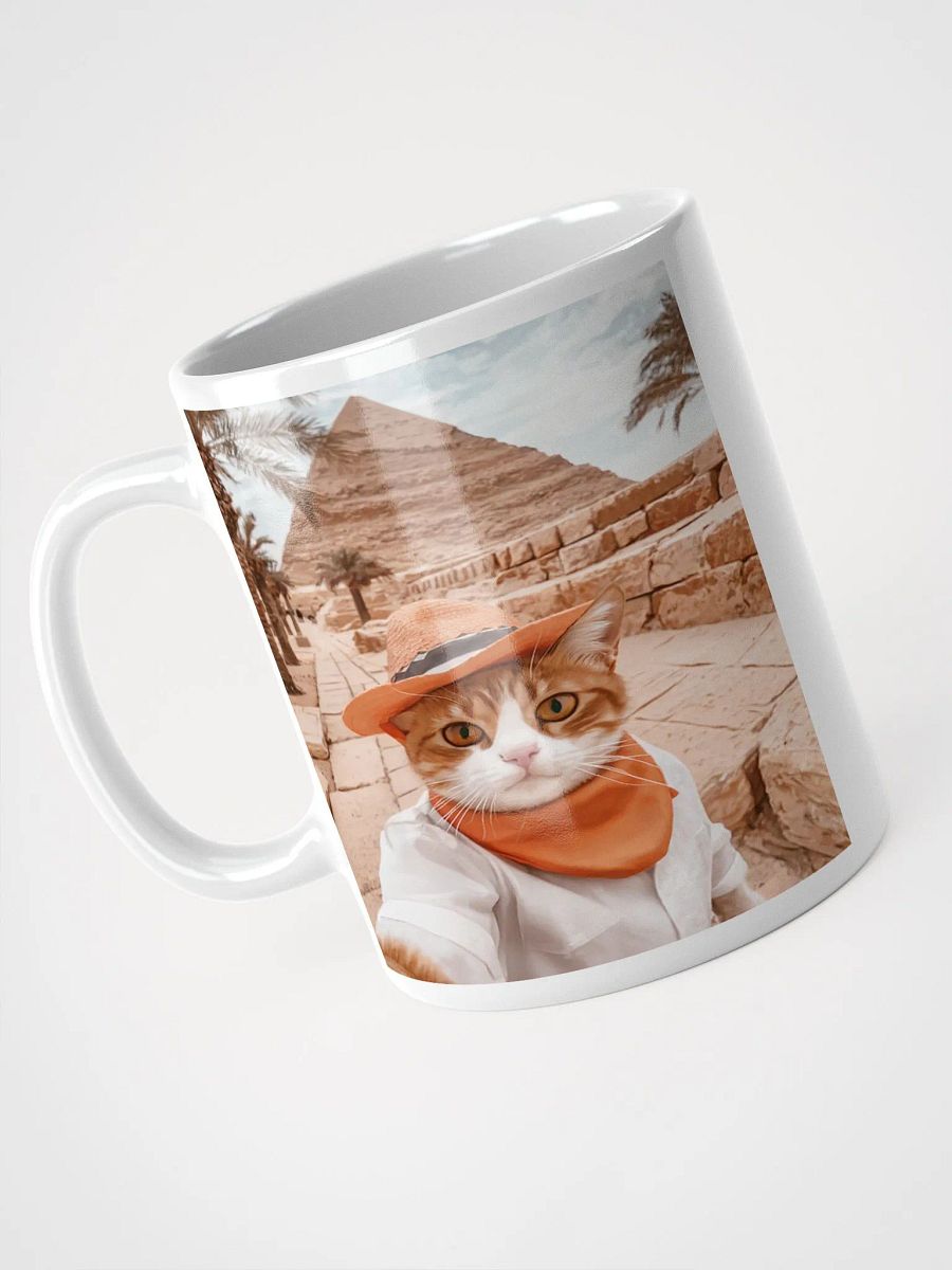 Pharaoh Cat Selfie #Humorous Mug - White product image (3)