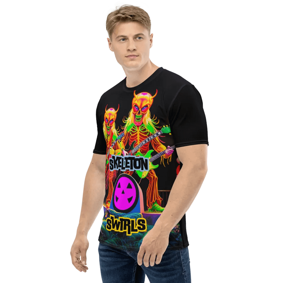 Skeleton Swirls T Shirt product image (9)