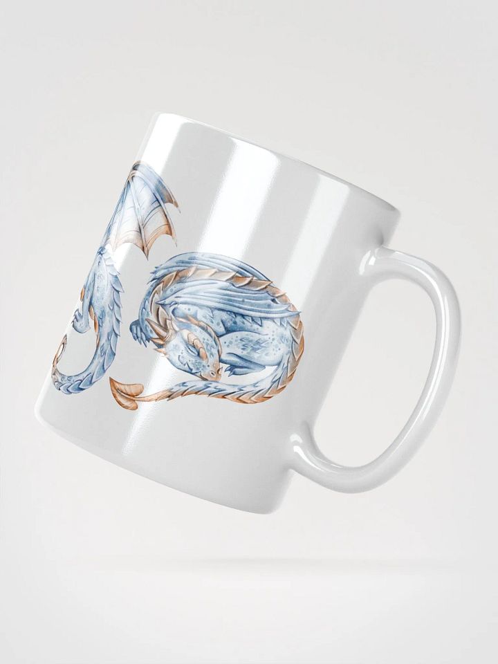 Blue Dragon Dreams White Glossy Mug product image (4)