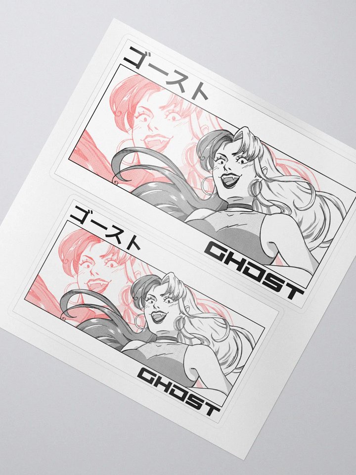 DUAL GHOST Square-Cut stickers product image (2)