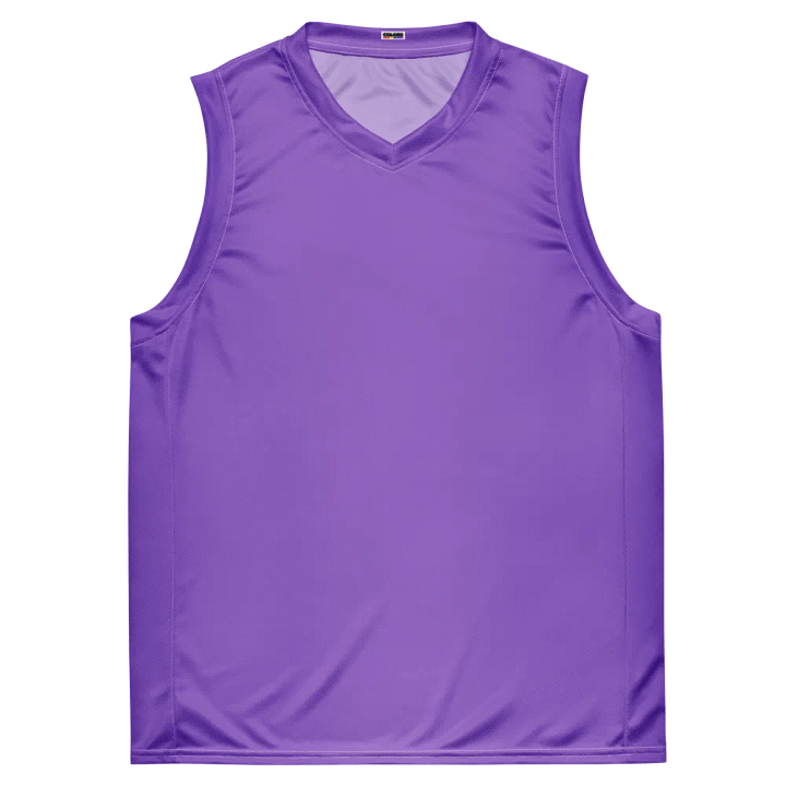 Plain Color Amethyst Basketball Jersey product image (1)