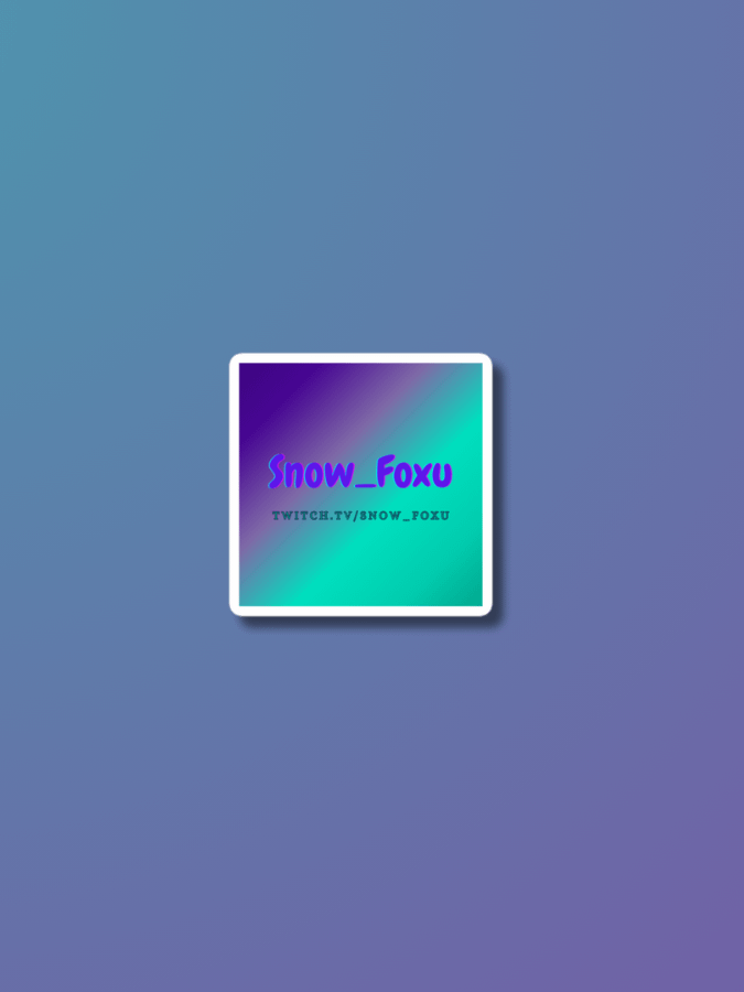 Snow_Foxu Logo Magnet product image (1)