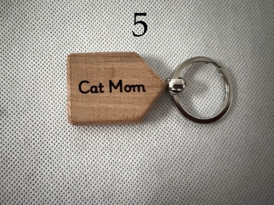 Pet Lover Vibes Wooden Keychains | Cat, Dog & Animal Designs | Gifts for Pet Parents(1) product image (5)