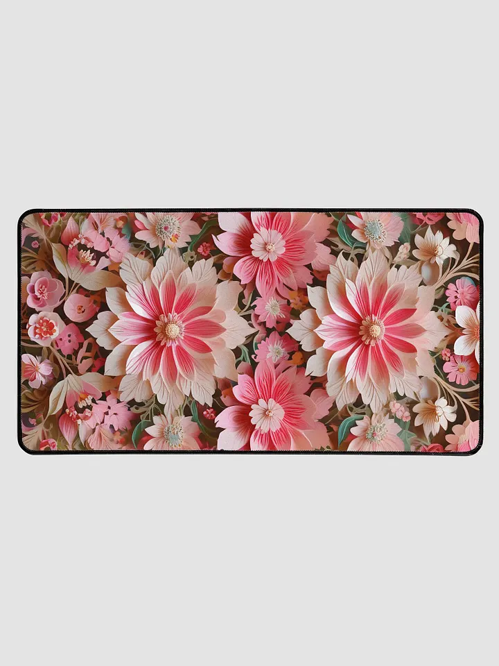 Desk Mat (31.5x15.5 inches) - Pink Floral Design product image (1)