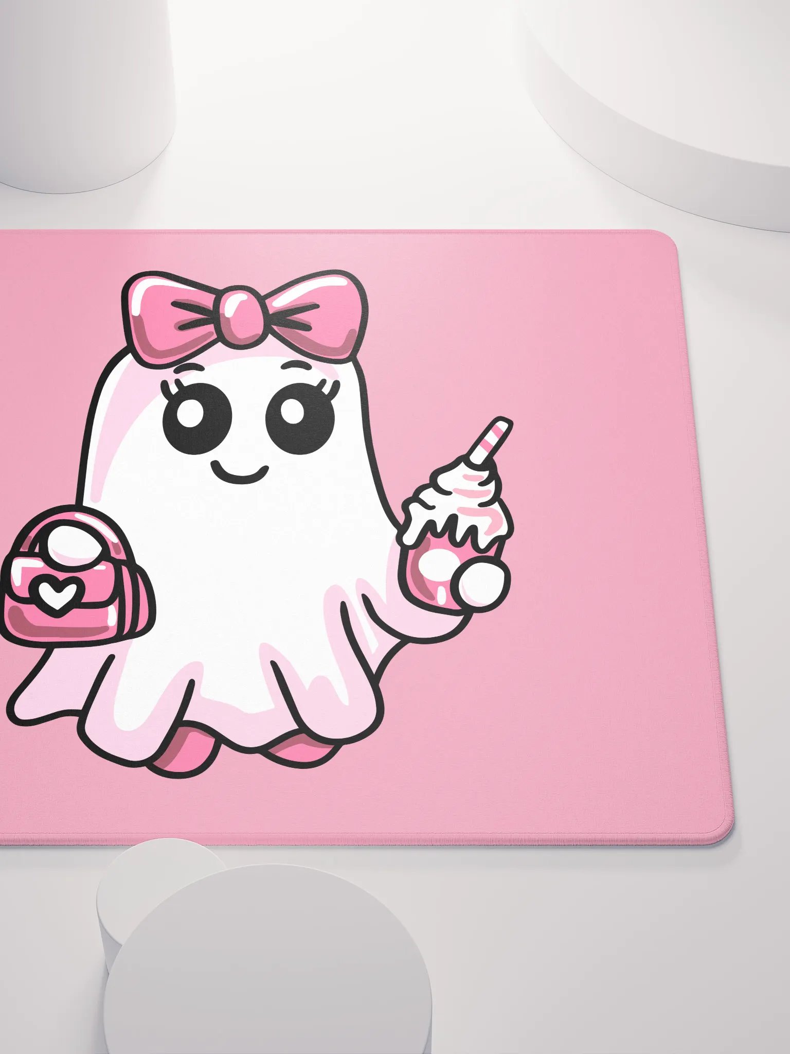 Cute Ghost Gaming Mouse Pad product image (6)