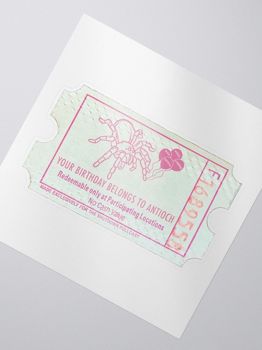 Antioch Ticket Sticker product image (2)