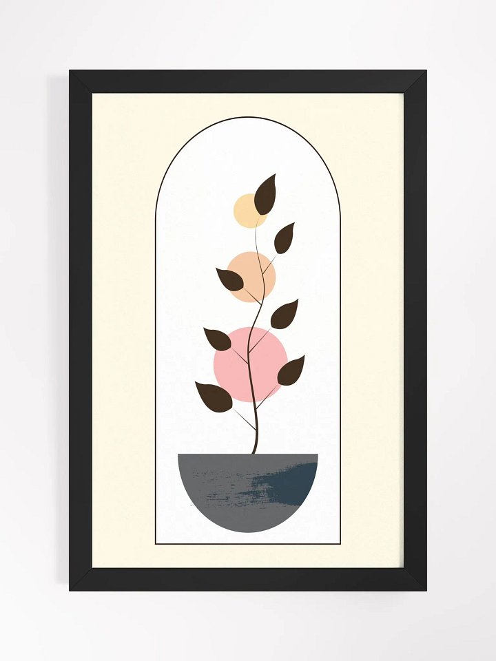 Geometric Plant Minimalist Poster product image (1)
