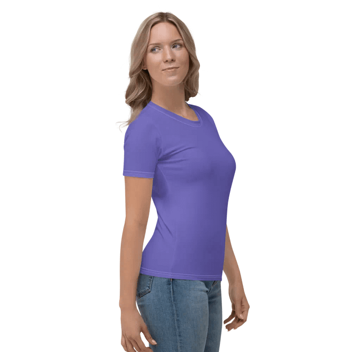 Plain Purple Light Summer Women's Crewneck Polyester Heavyweight Premium T-Shirt by Treasure Pie product image (2)
