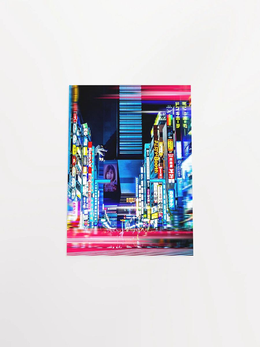 Neon night city: Tokyo, Japan (synthwave/vaporwave/retrowave/cyberpunk) — aesthetic poster product image (9)