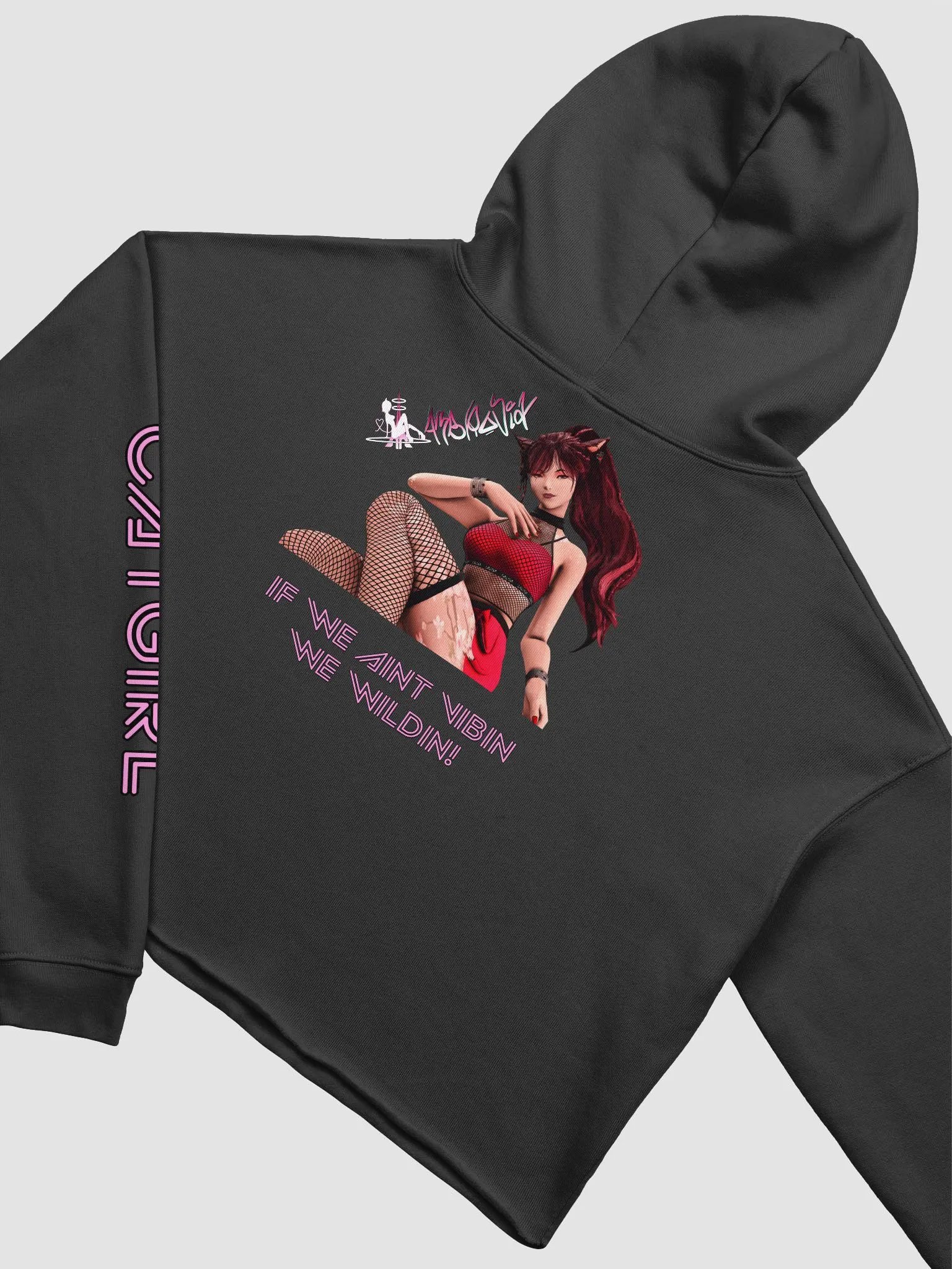 Hardstyle Catgirl Crop Hoodie product image (3)