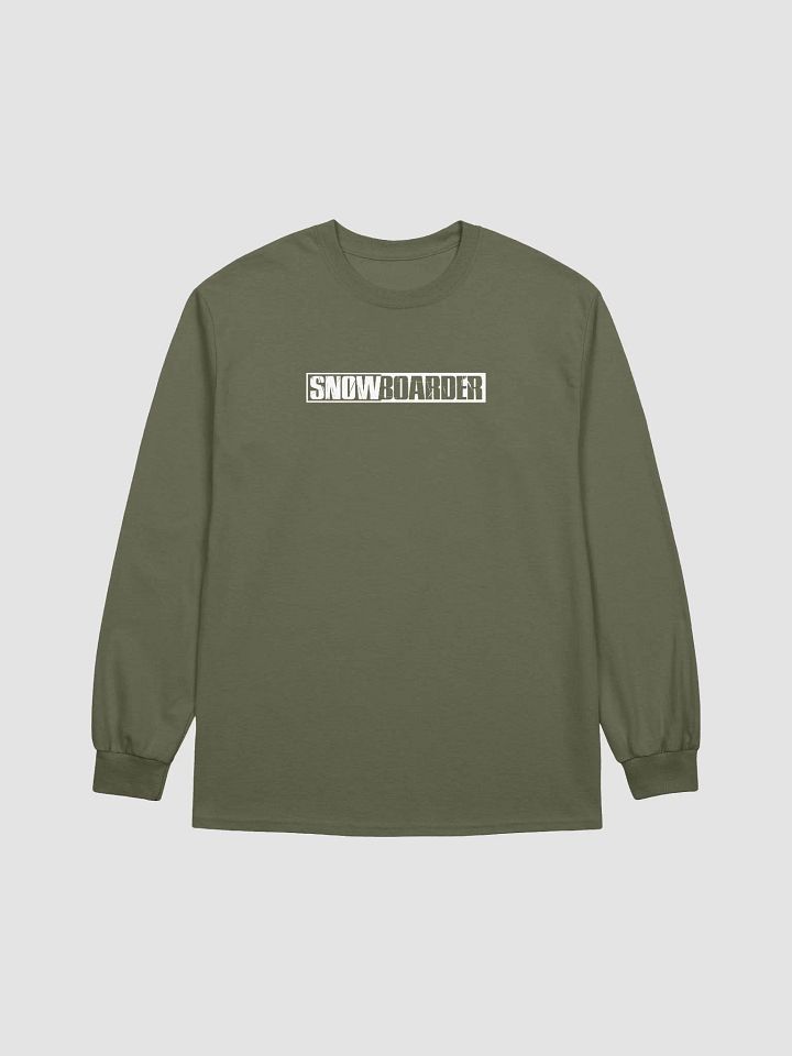 Snowboarder Lockup Logo | Long Sleeve Crew T-Shirt product image (13)
