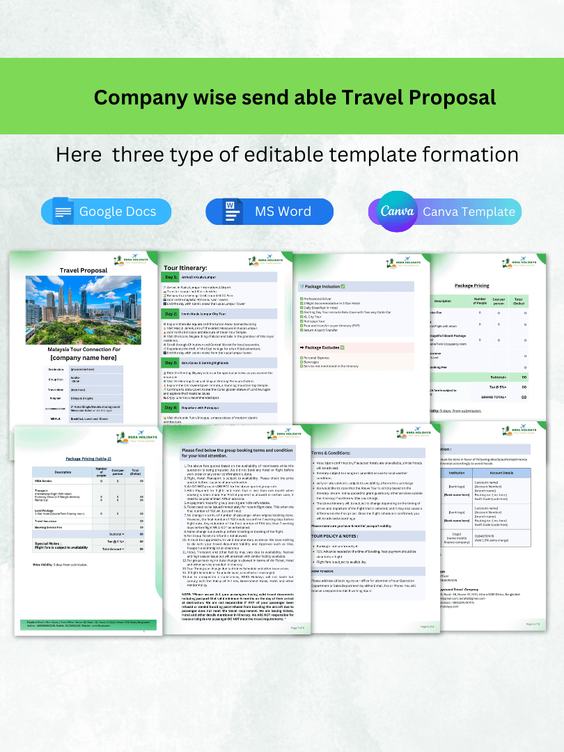 Travel Agent Business Documents Bundle product image (2)
